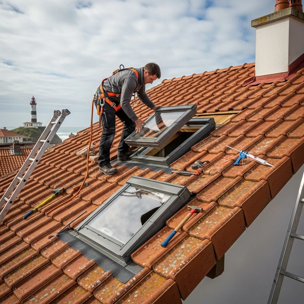 Remplacer un Velux défectueux pour éviter les fuites à Biarritz et Bayonne