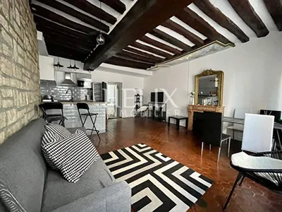 Terrasse en plein coeur de Saint Germain en Laye, un appartement de 49 M² situé au 1er étage d'un immeuble ancien bien entretenu.