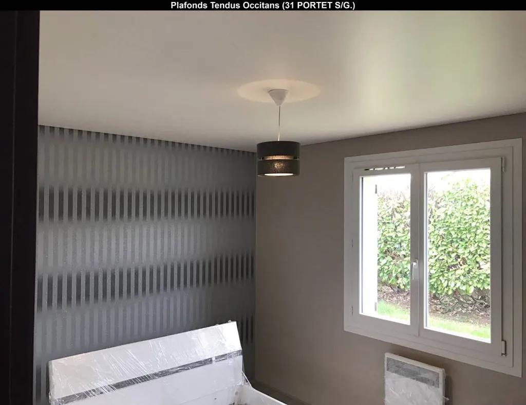 Pose plafond tendu BARRISOL blanc mat - Le Vernet