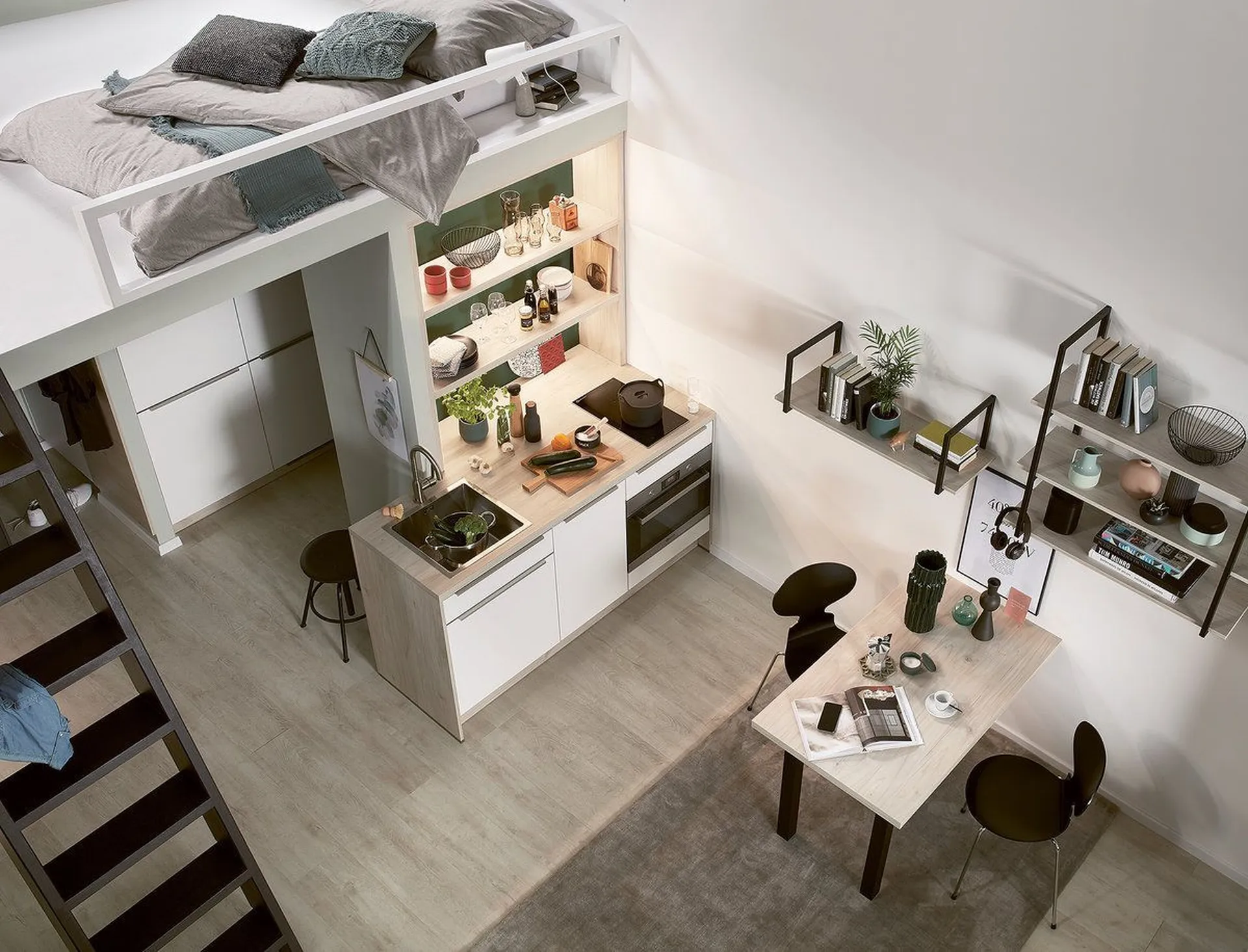 Un aménagement optimisé pour un studio à Toulouse