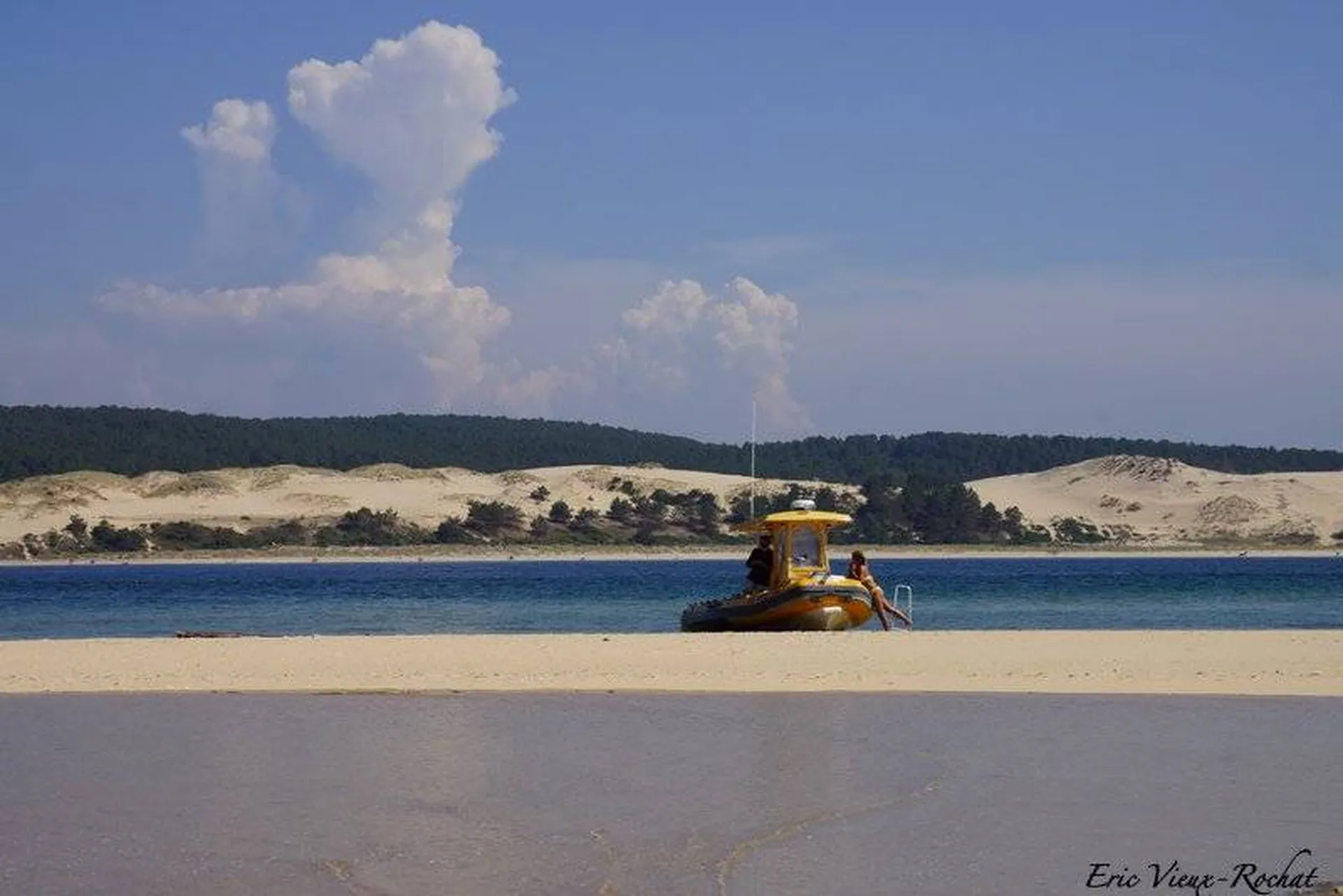 Débarquement a la dune du Pilat pour aller manger au restaurant la coorniche