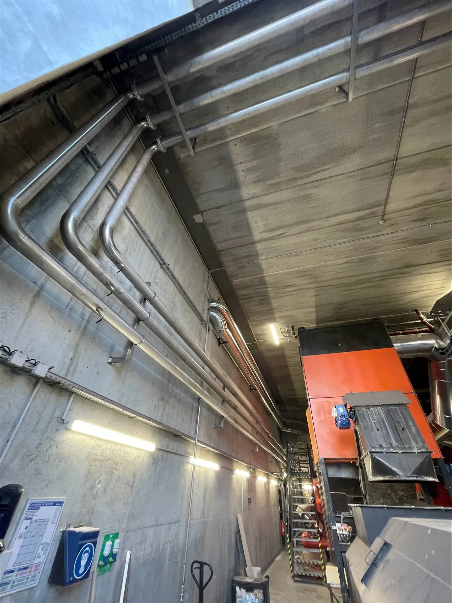 Réseaux chaleur en inox