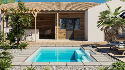 PISCINE COQUE POLYESTER COCKTAIL PISCINE PALOMA 4 MINI PISCINE PLAN DE CAMPAGNE