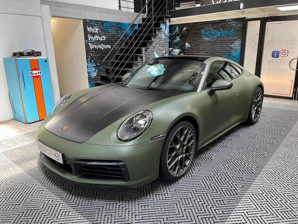 Car wrapping Porsche 
