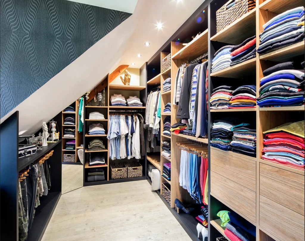 Dressing sous pente sur mesure pour optimiser l'espace de rangements à Rouffiac Tolosan