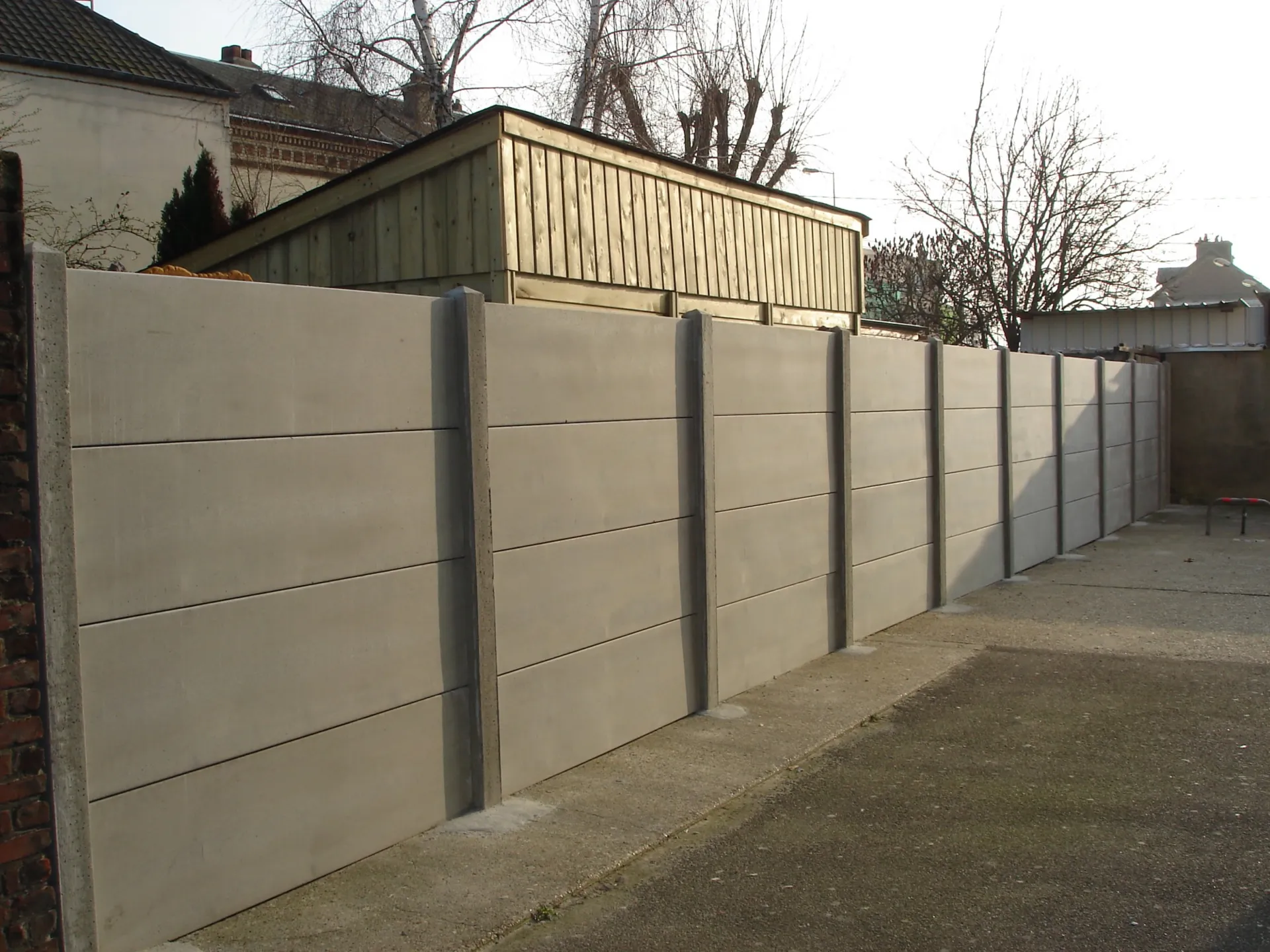 Réalisation de clôture pleine