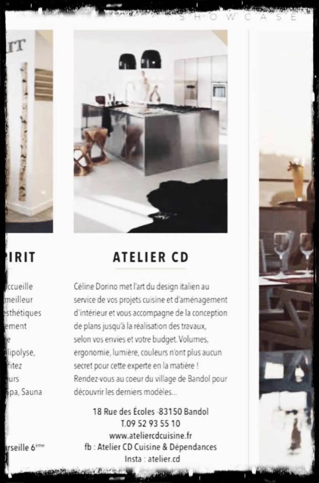 ATELIER CD Cuisine & Dépendances est dans Cote Magazine numéro octobre novembre 2019 à Band