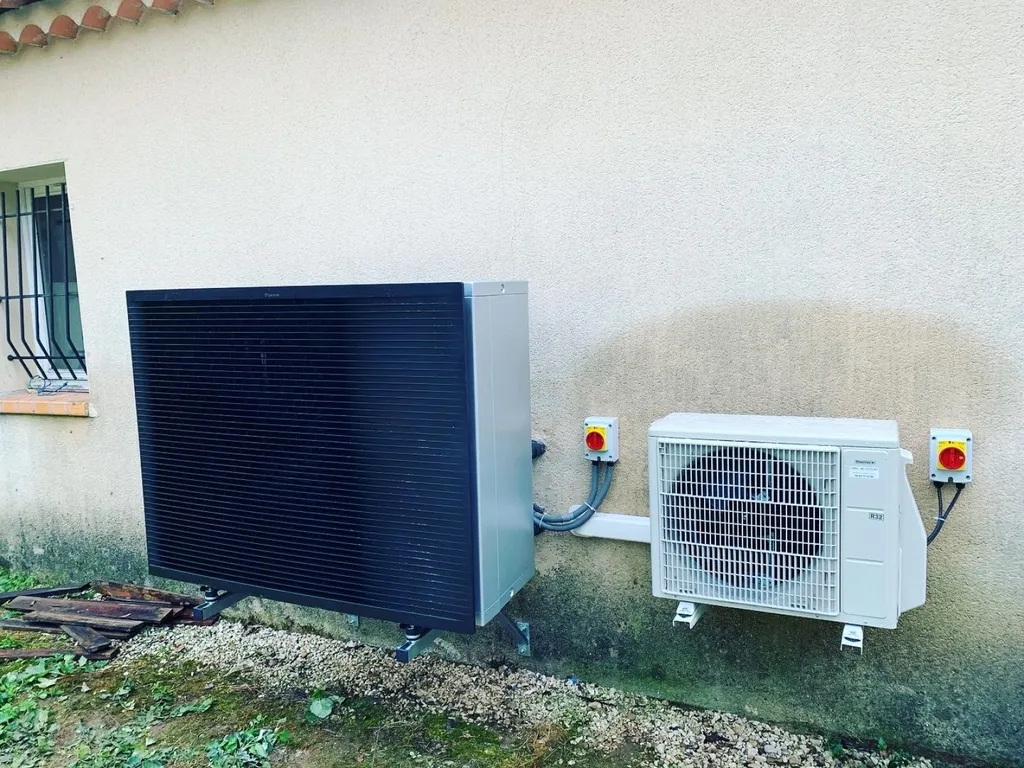 Rénovation de chauffage par pac air/eau et chauffe-eau thermodynamique Daikin thermor à Gattieres 06 