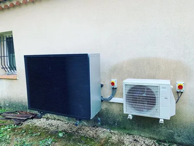 Rénovation de chauffage par pac air/eau et chauffe-eau thermodynamique Daikin thermor à Gattieres 06 
