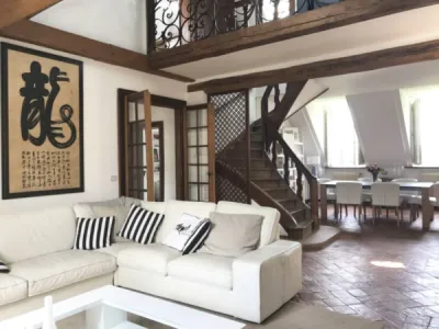 Recherche maison de ville à vendre avec deux chambres et grand séjour près de Marly le Roi 78