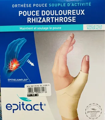 ORTHESE souple de rhizarthrose EPITACT en pharmacie MARSEILLE