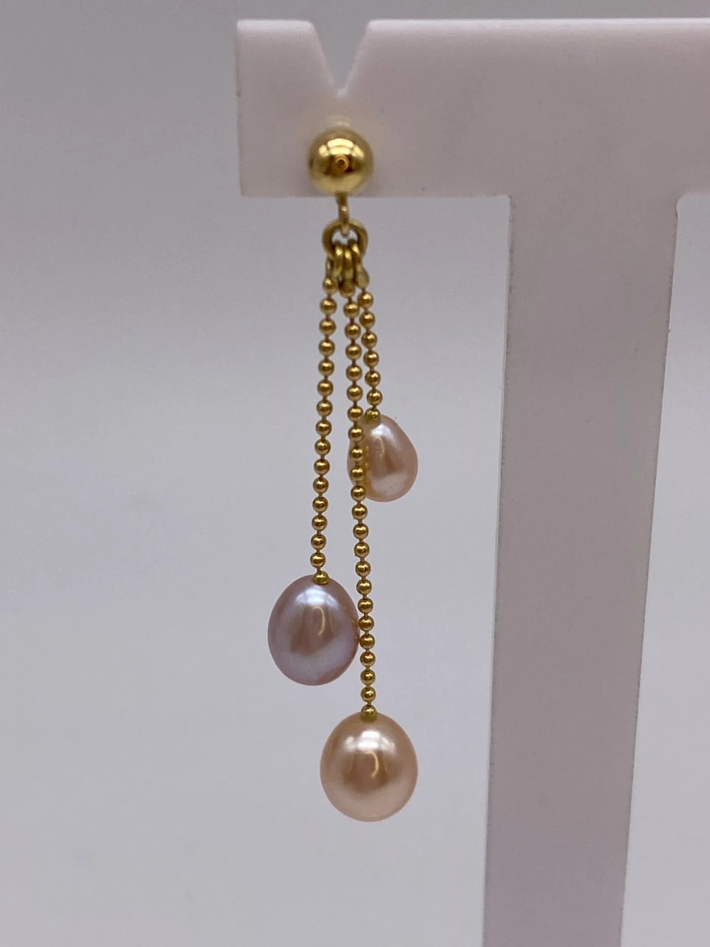 Ou acheter une paire de boucles d'oreilles fils en or 750/1000ème? Chez Or Ligne à La Teste de Buch à côté d'Arcachon