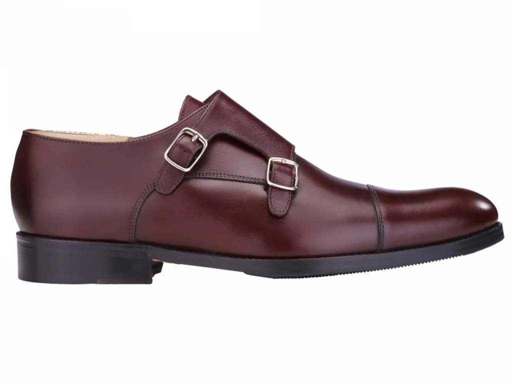 chaussure homme de ville en cuir double boucle de 3-4