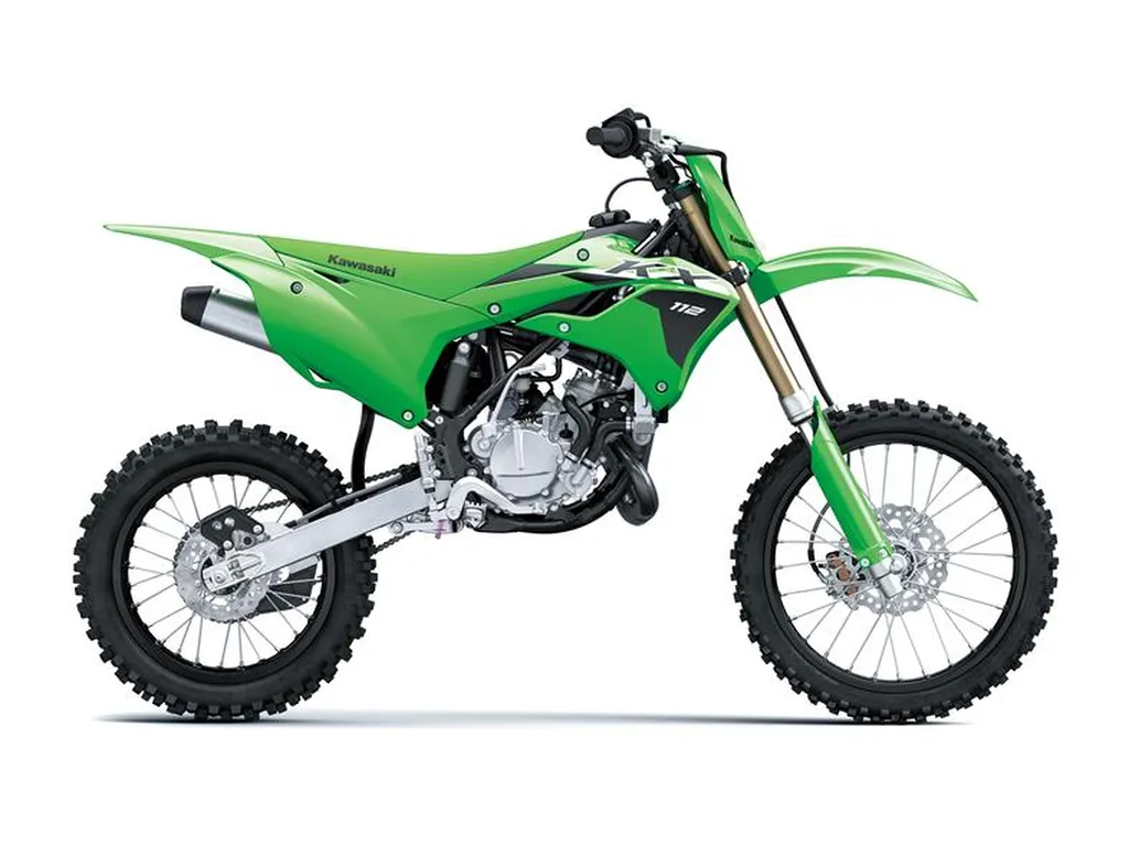 Kawasaki KX112 neuve à Villeneuve-Saint-Georges dans le Val-de-Marne : moto motocross junior puissante et évolutive chez votre concessionnaire