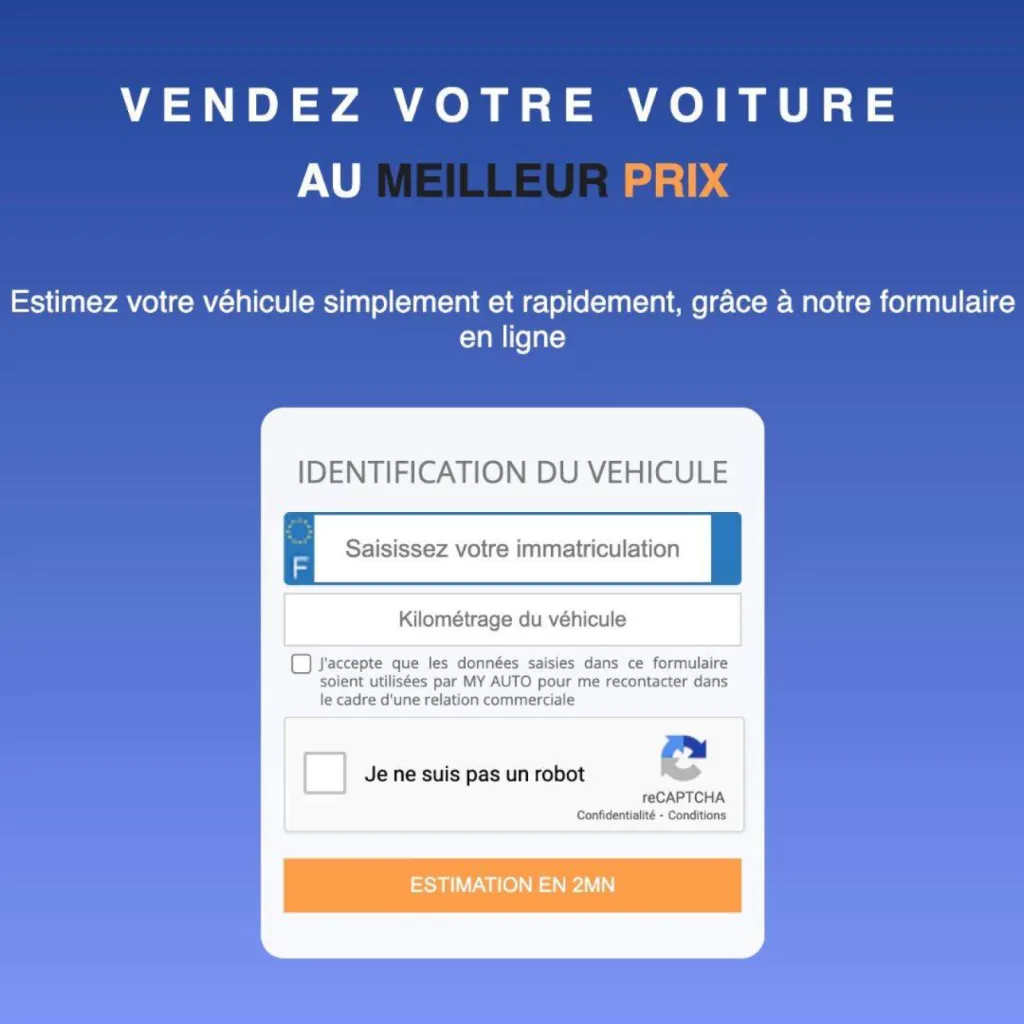 Estimation gratuite de véhicule en ligne