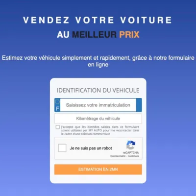 Estimation gratuite de véhicule en ligne