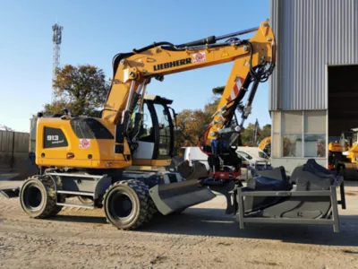 pelleteuse sur pneus pour entreprise du BTP pour travaux difficiles à Arcachon