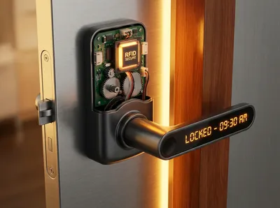 Installation de poignée connectée en entreprise