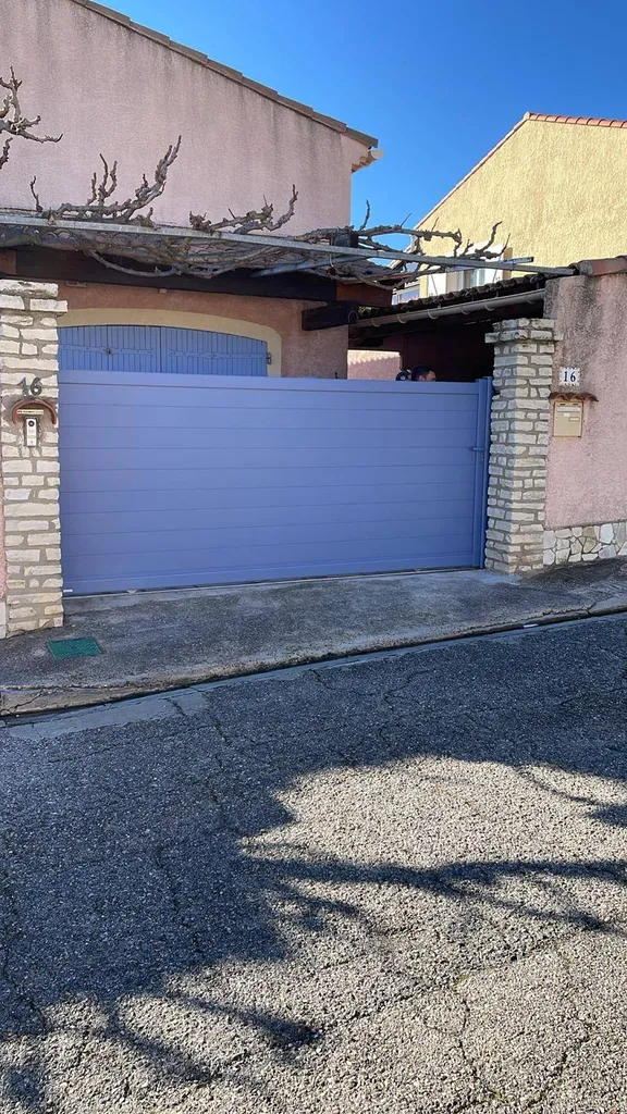 Remplacement d'un portail coulissant et d'un portillon Kostum sur Sausset-les-Pins