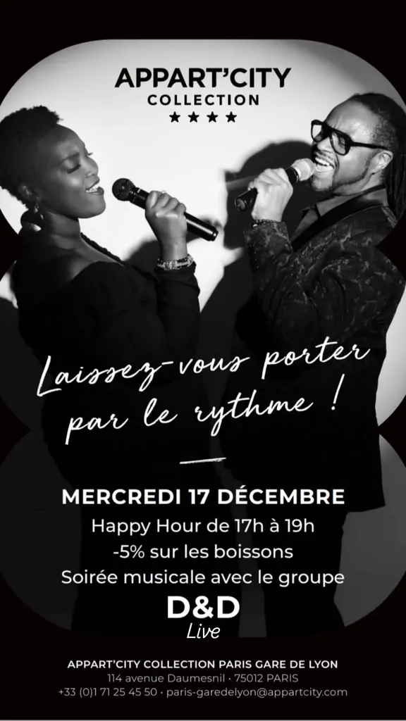 Première prestation musicale de D&D Live Music à Paris Gare de Lyon