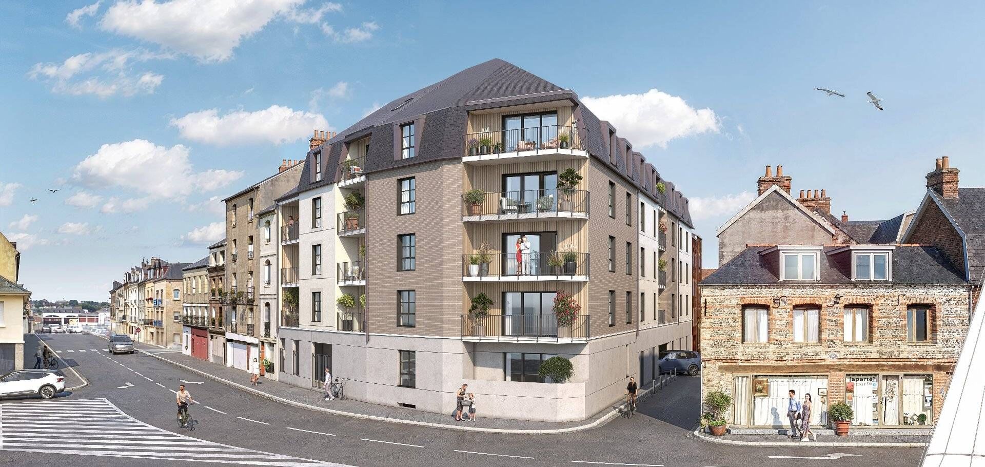 A vendre apt neuf avec blacon vu port