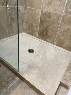 BAC A DOUCHE  - RECEVEUR DE DOUCHE TRAVERTIN BEIGE  120 X 90 X 5 CM 