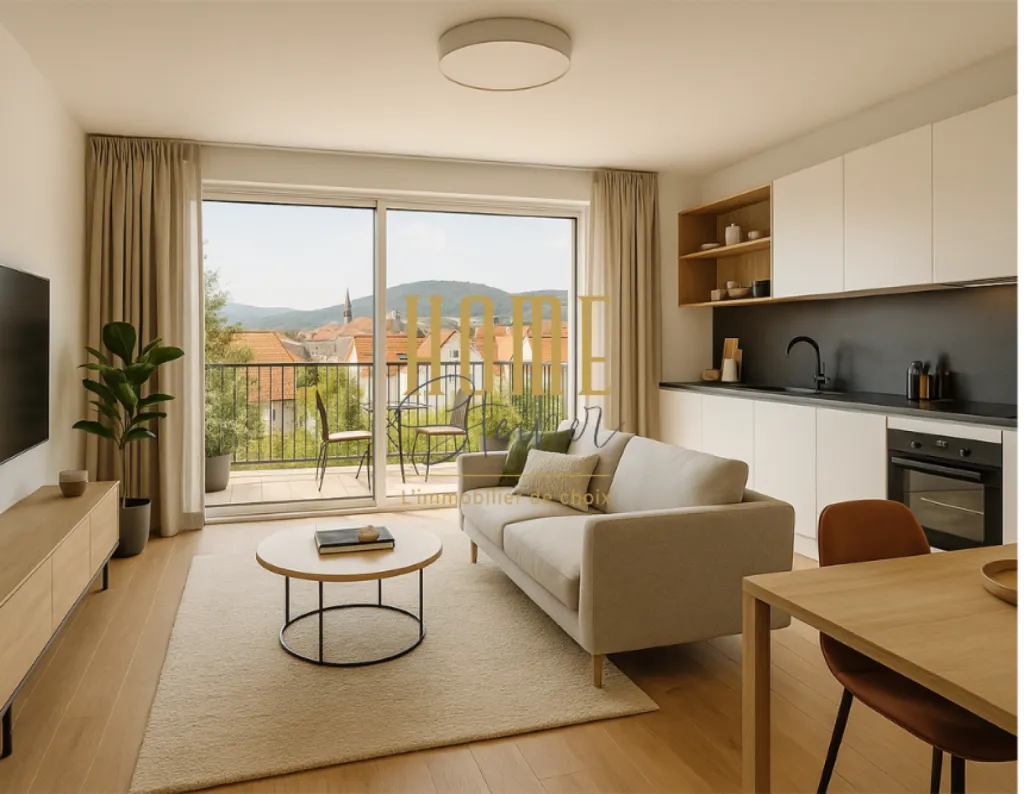 Séjour spacieux avec cuisine saverne