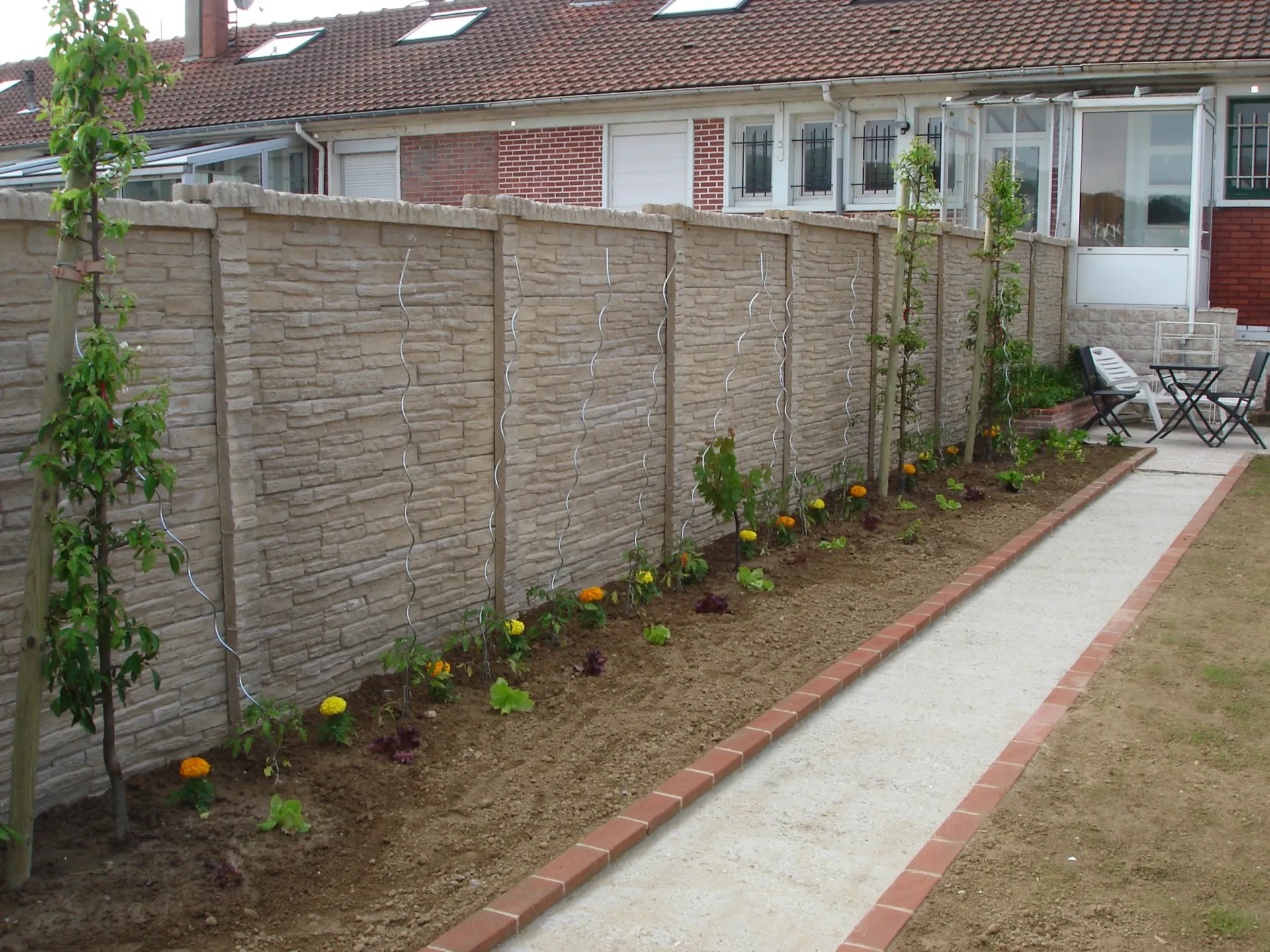 Pose de clôtures aspect briques en Seine maritime 76