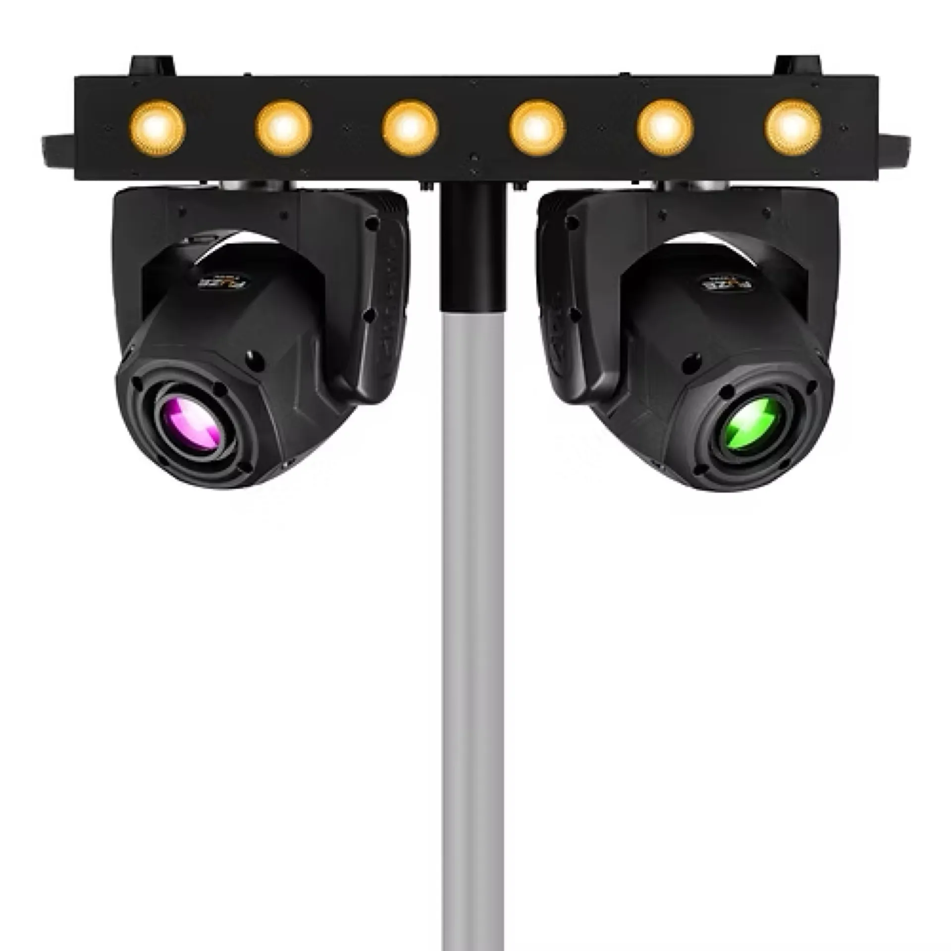 BARRE DOUBLE LYRE LEDS SPOTS 75W / BARRE LEDS 6X15W
