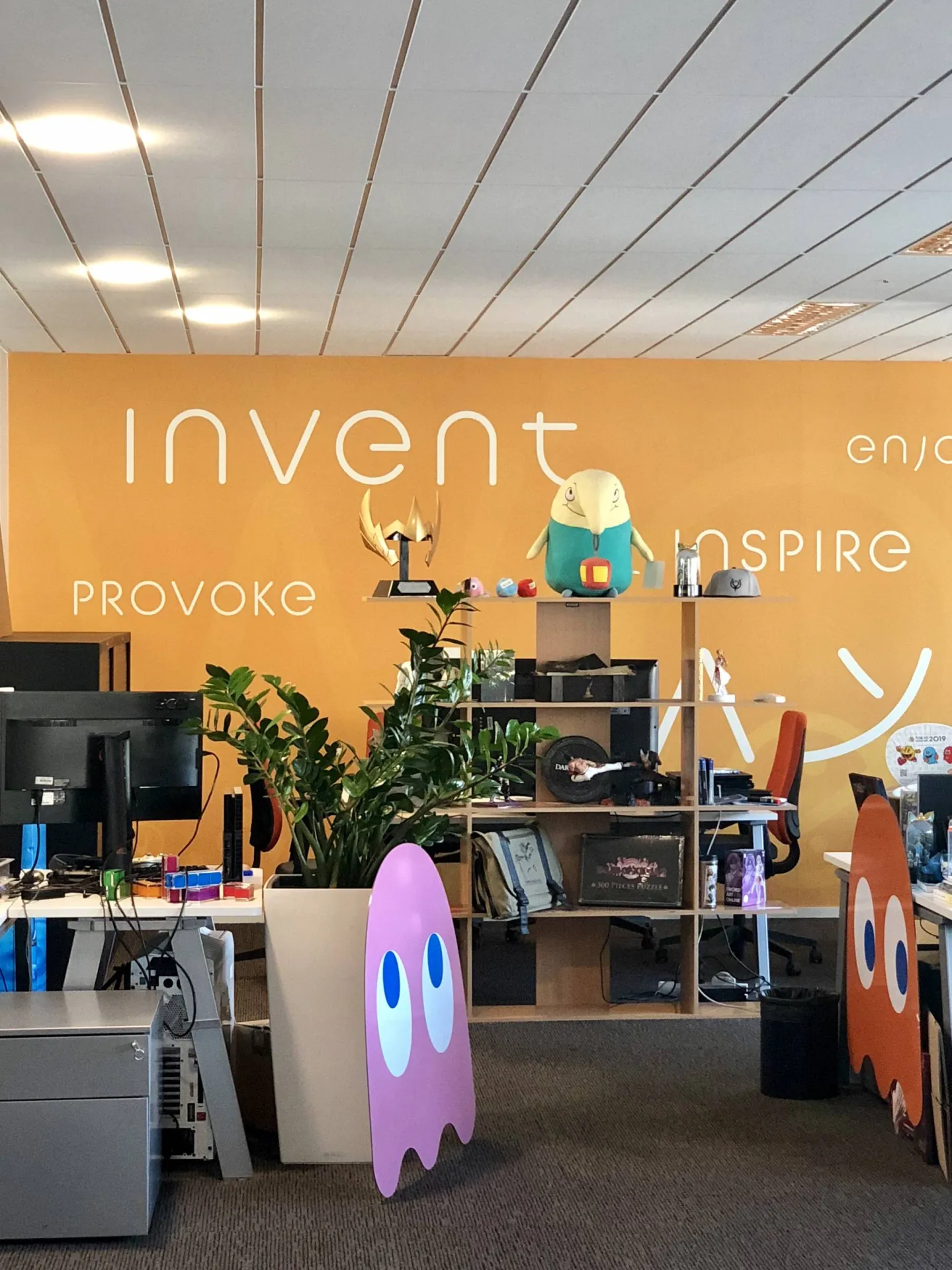 Réalisation de la décoration intérieure des locaux de Bandai Namco