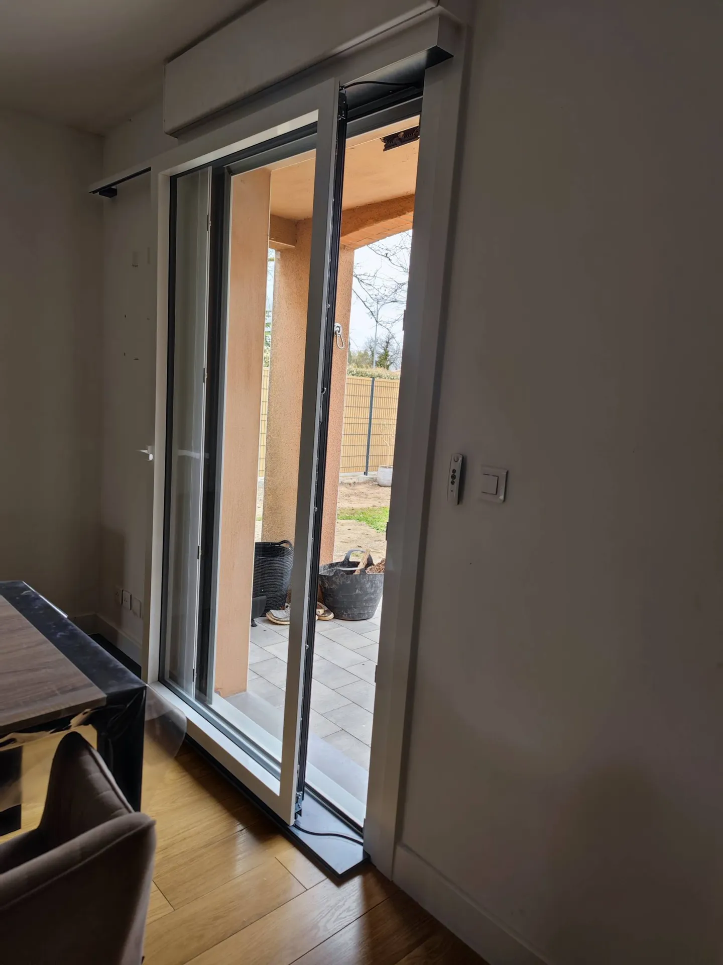 Baie vitrée à galandage rénovation