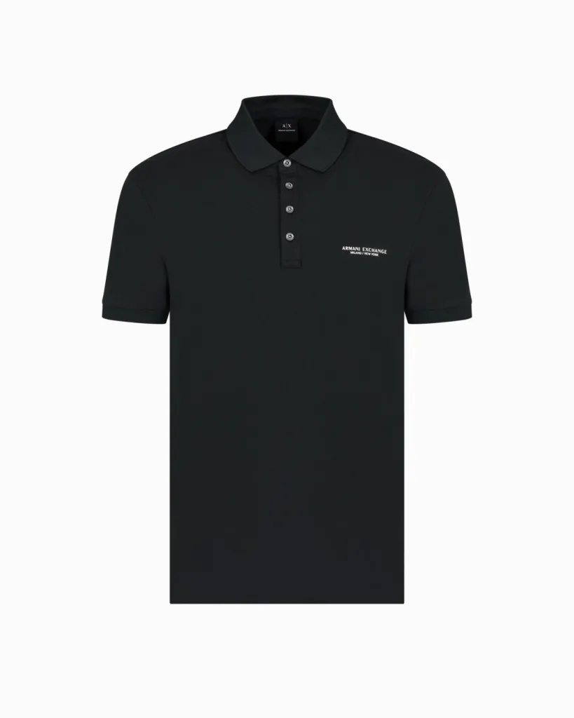 Polo Armani Exchange Noir Milano New York à Dieppe en Seine-Maritime disponible chez Urban Chic