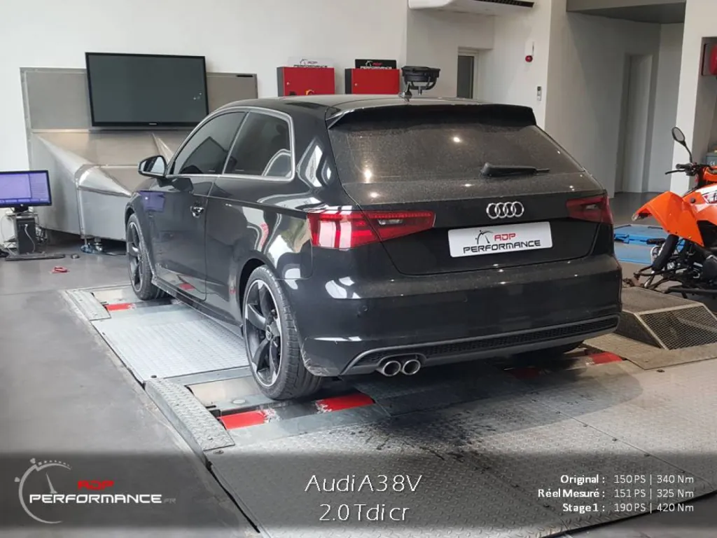 Reprogrammation moteur Audi A3 2.0 Tdi 150