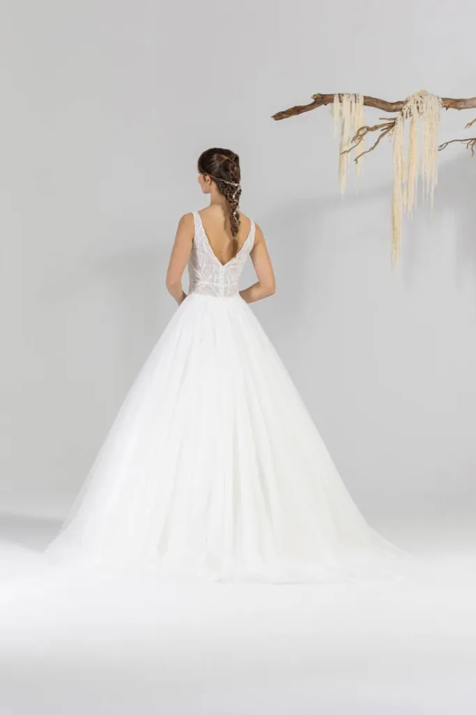 robe de mariée princesses dos nu